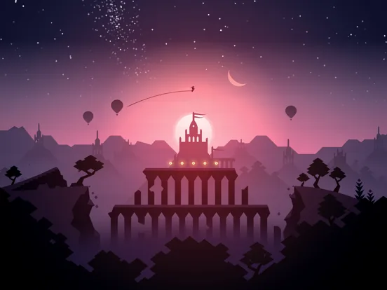Illustrazione al crepuscolo di un tempio fra le colline, copertina del numero